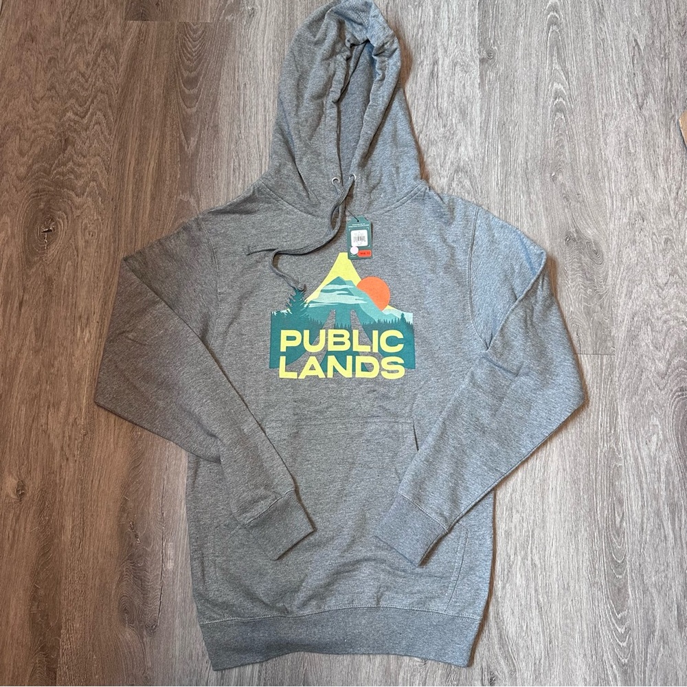 Public Lands Men’s Gray Graphic Hoodie - Size XS - NWT!